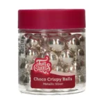 cokoladne hrustljave kroglice metallic silver 130g