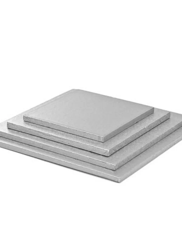 podstavek za torto pravokotni srebrn