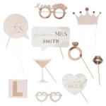 set dekoracije za dekliscino rose gold
